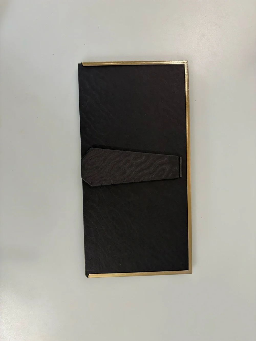 Vintage Carr Triple Photo Picture Frame Brass Gold Tone Small Portrait Holder